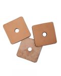 2" X 2" Vegetable Tanned Leather 3pk
